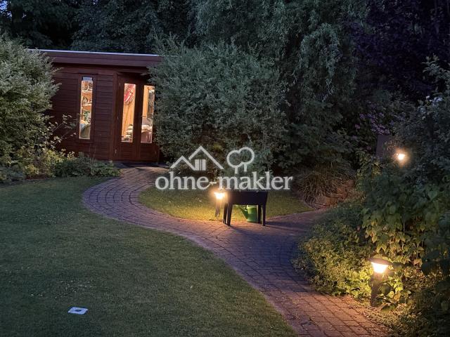 Gartenhaus mit Licht