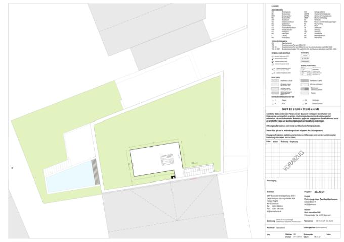 Mustergrundriss Dachaufsicht