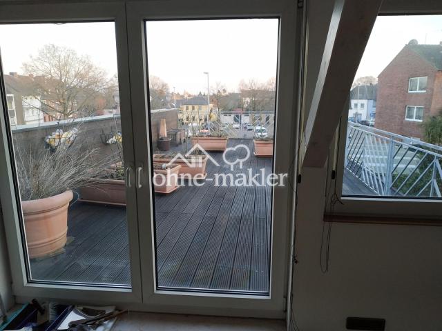 Blick auf die Dachterrasse