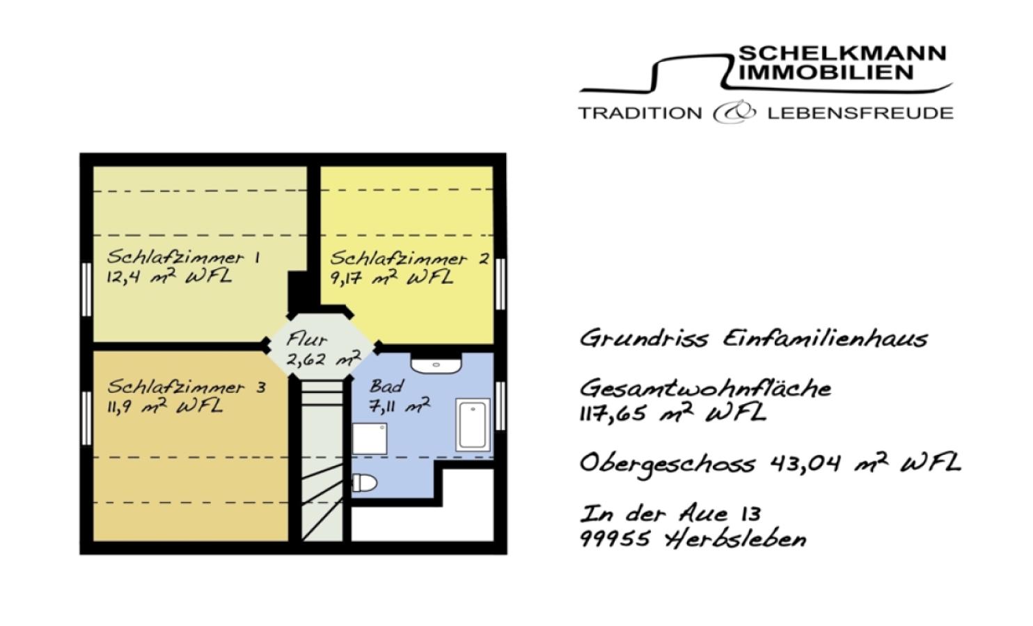 Grundriss EFH Herbsleben OG