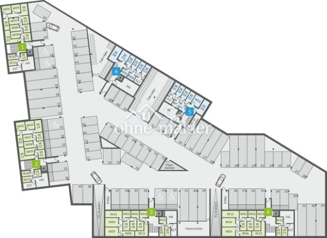 Grundriss Tiefgarage