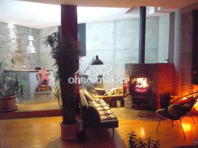 Winterimpression mit Kamin