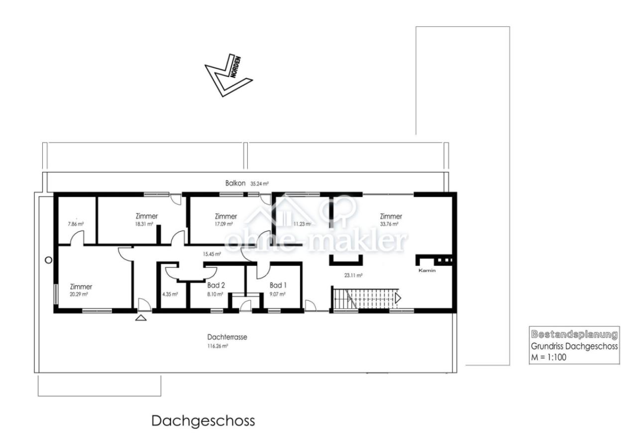 Grundriss Penthouse 3.OG