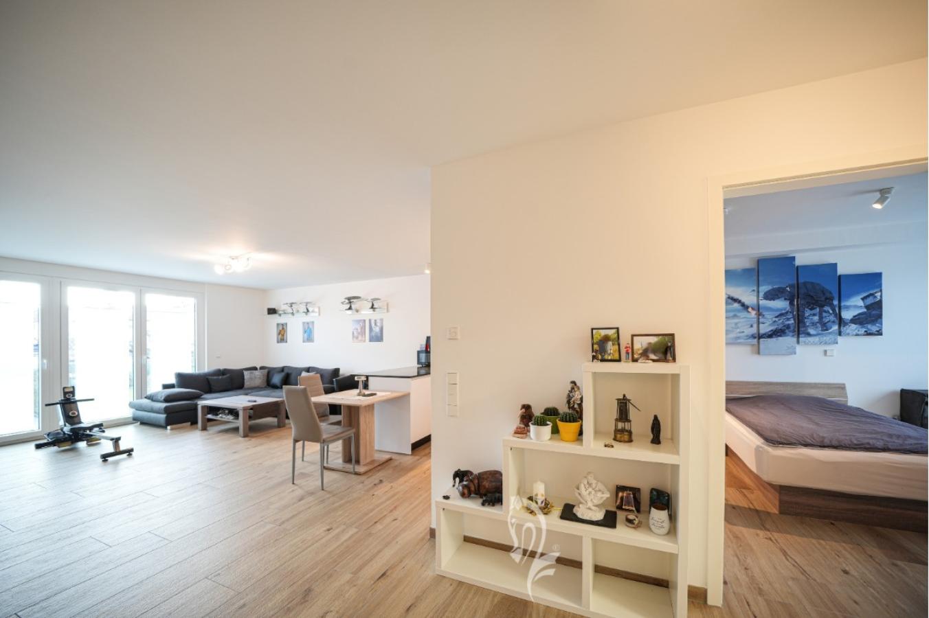 Wohnen/Essen, Blick ins Schlafzimmer