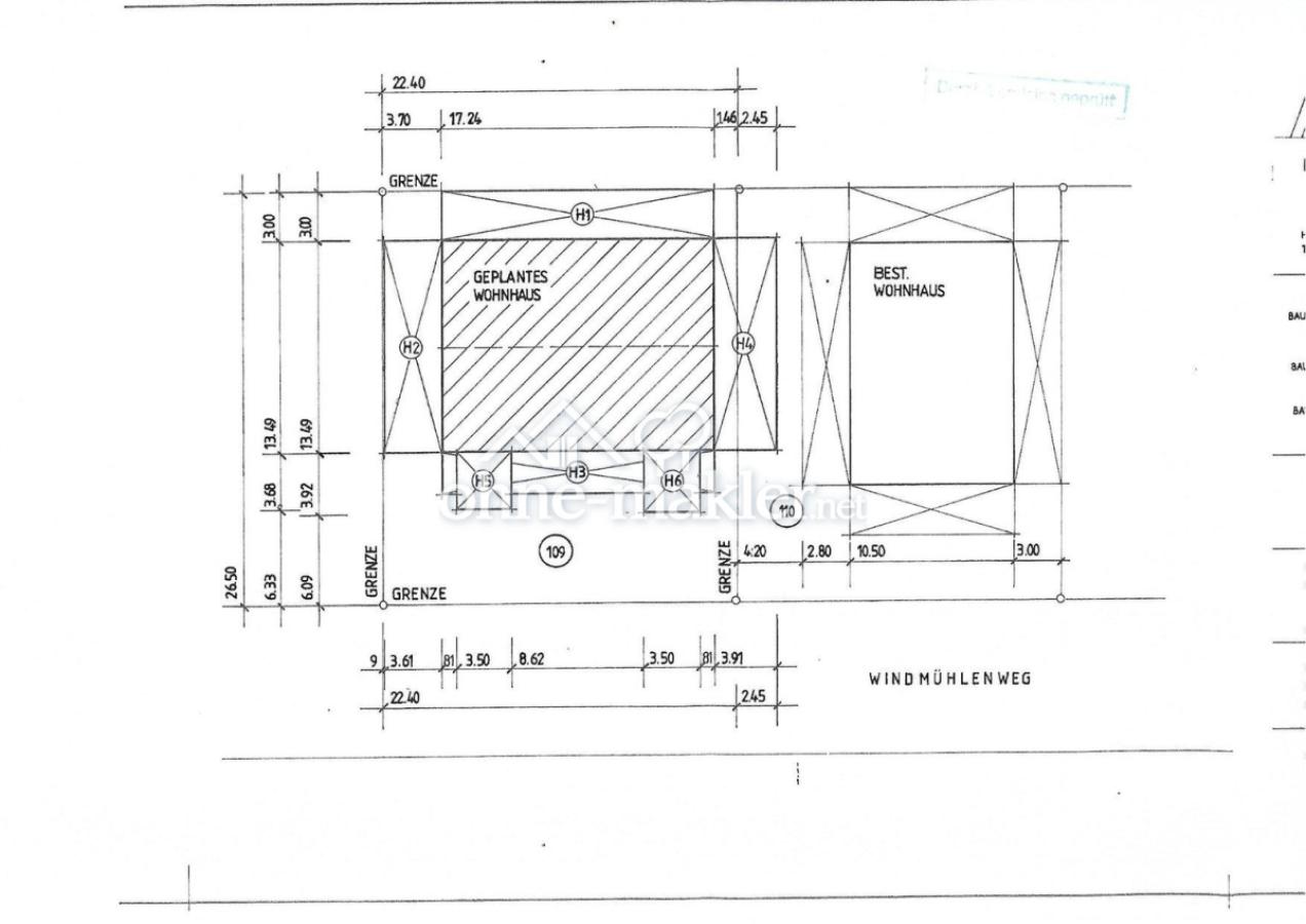 Abstandsflächenplan