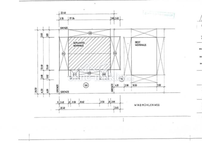 Abstandsflächenplan