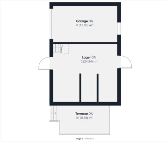Grundriss Garage und Schuppen