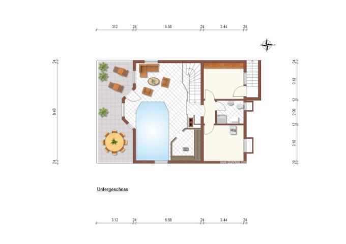 Grundriss Untergeschoss