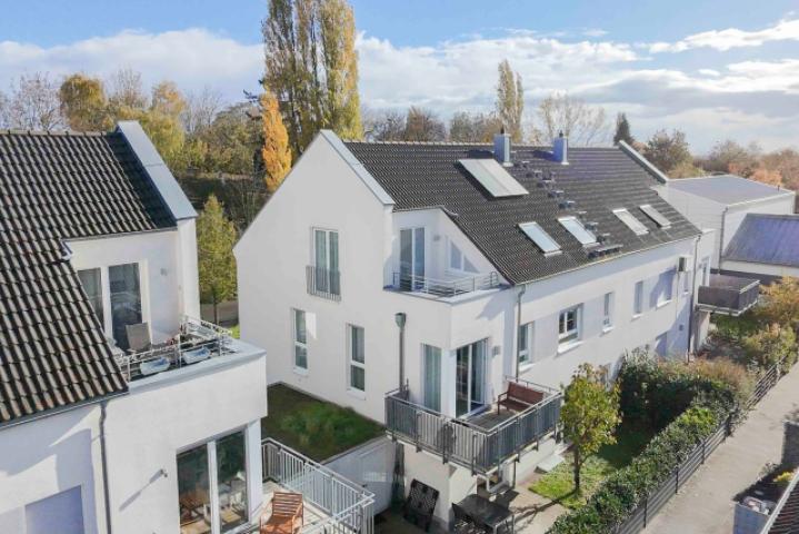 Rückansicht auf Haus