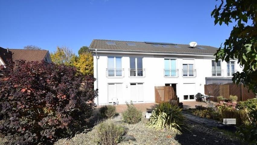 Gartenansicht des Dreier Blocks