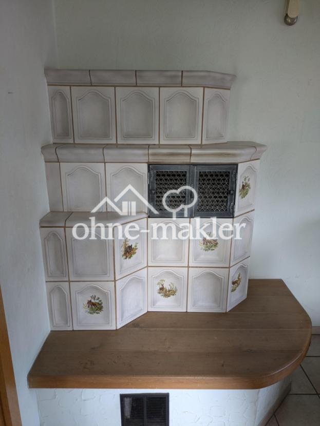 Kachelofen im Wohnzimmer