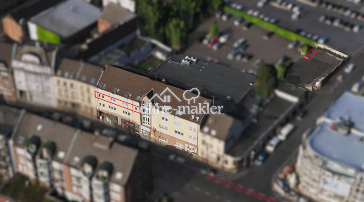 Luftansicht Haus + Stellplatz