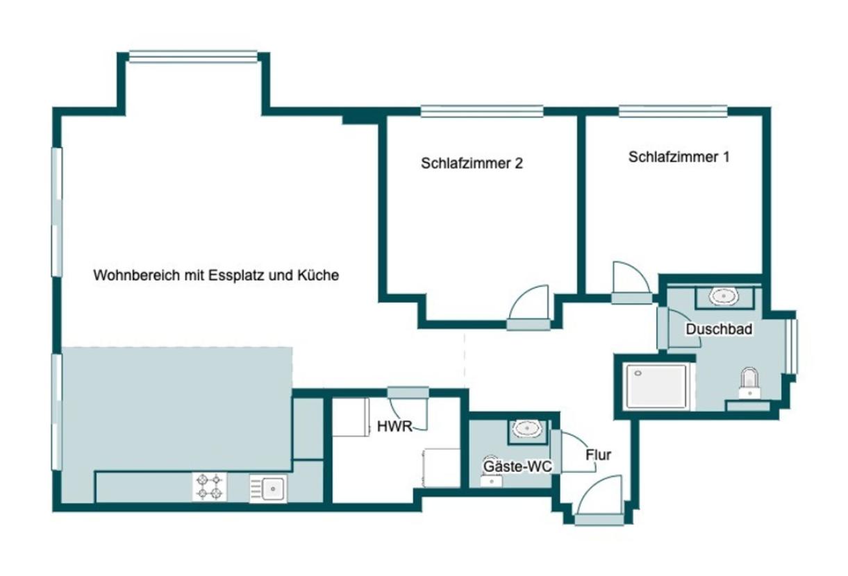 Grundriss 1. Obergeschoss