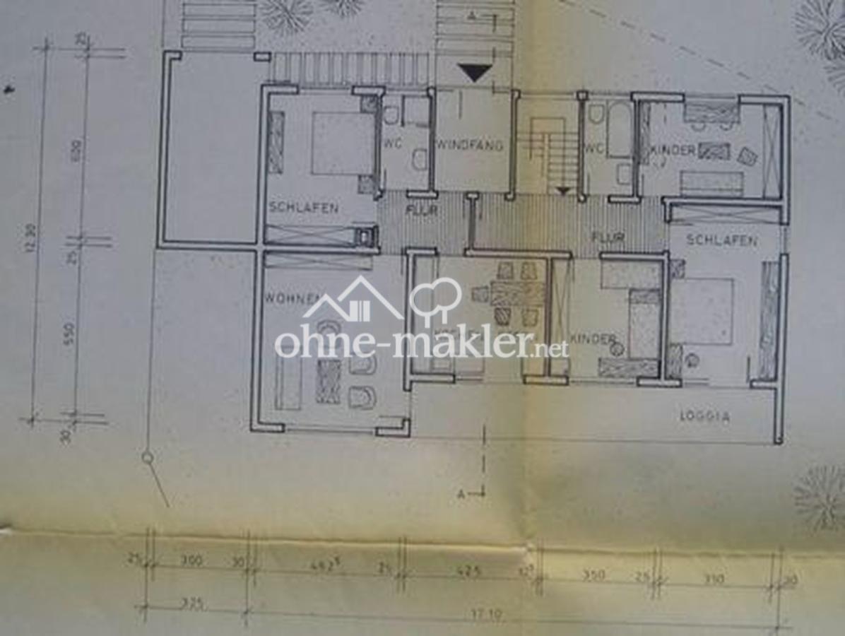 Bauplan EG vor Umbau