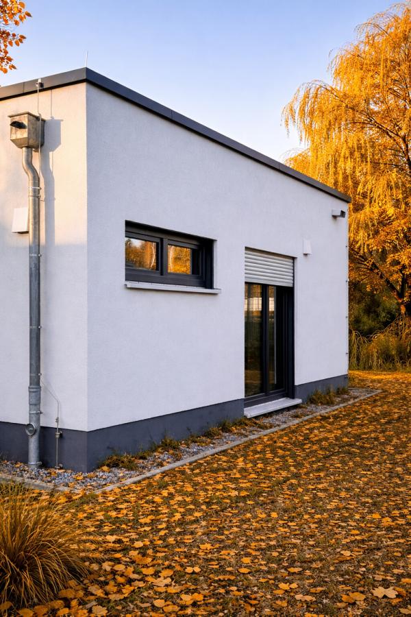 Schrägansicht Gebäudekomplex - Visualisierung