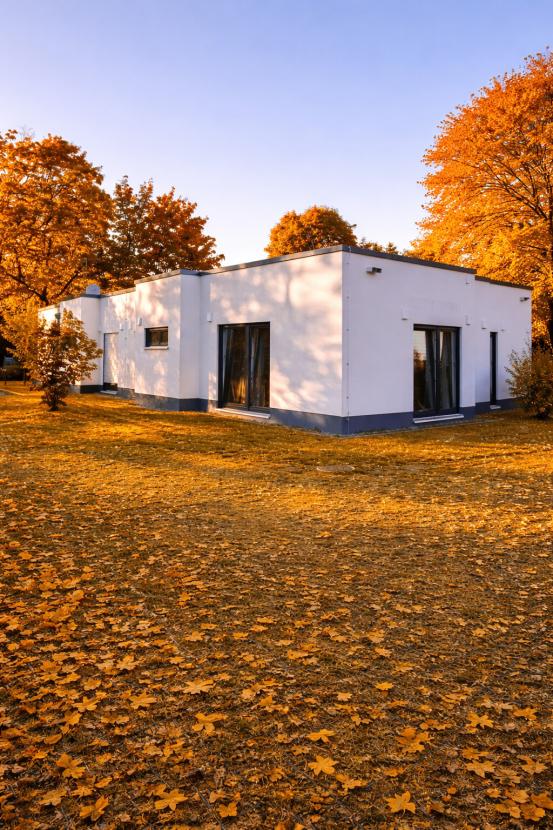 Schrägansicht Gebäudekomplex - Visualisierung