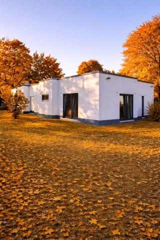 Schrägansicht Gebäudekomplex - Visualisierung