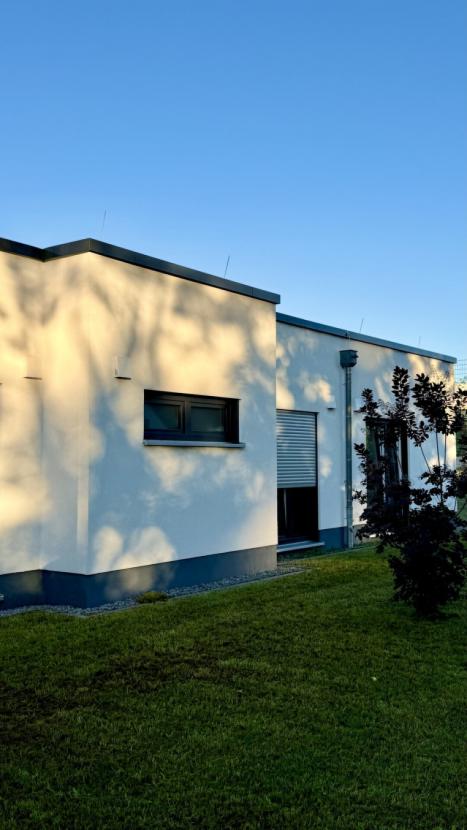 Schrägansicht Gebäudekomplex