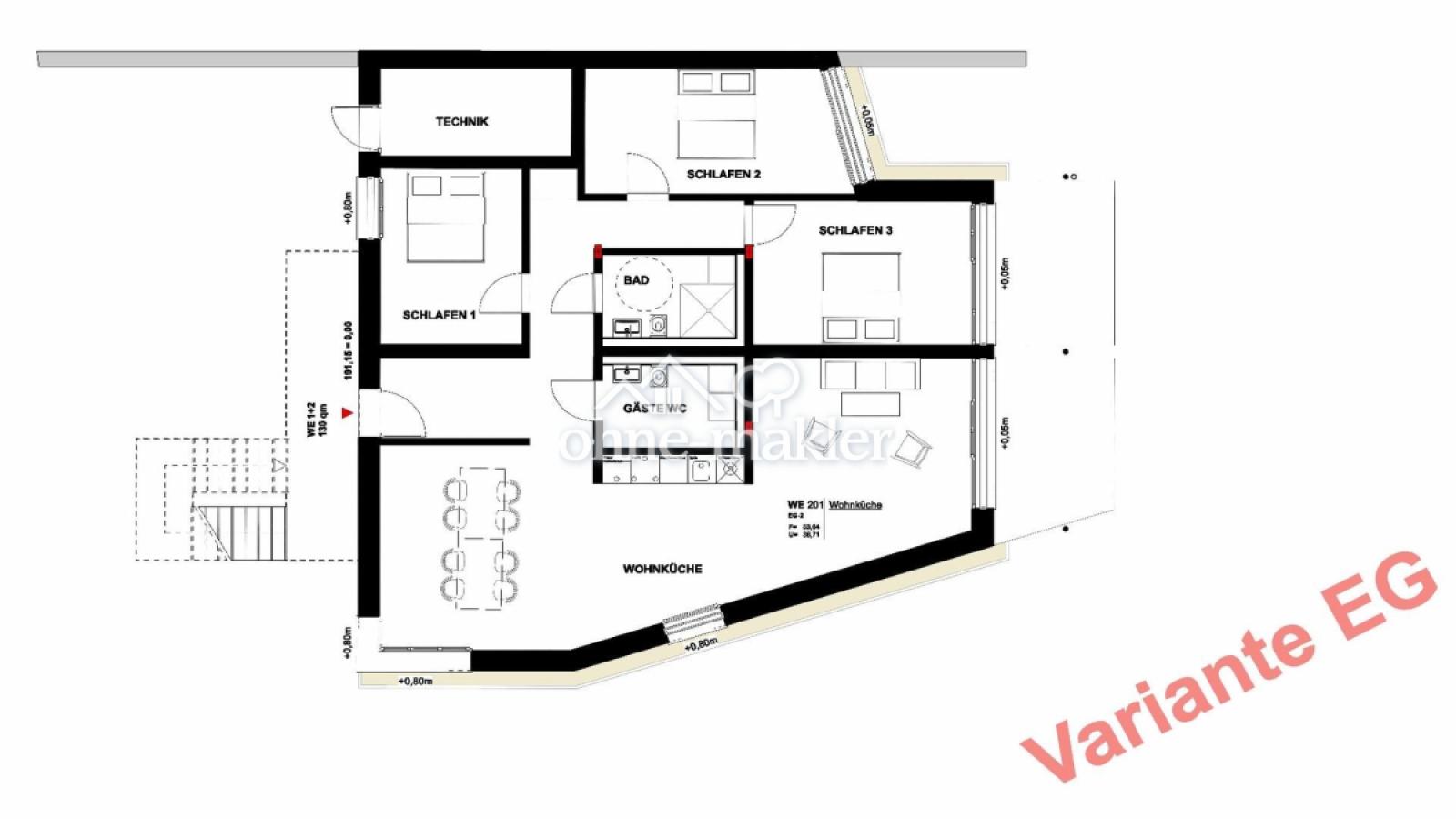 Variante Erdgeschoss