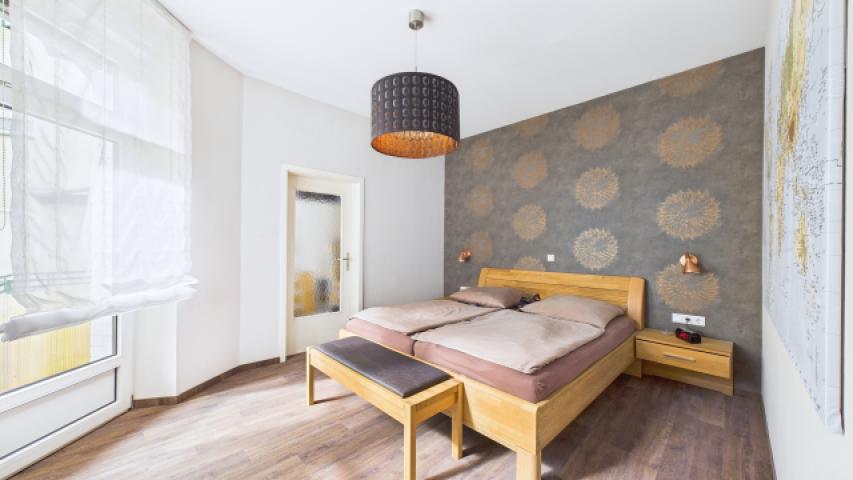 Schlafzimmer Vordergebäude Hochparterre