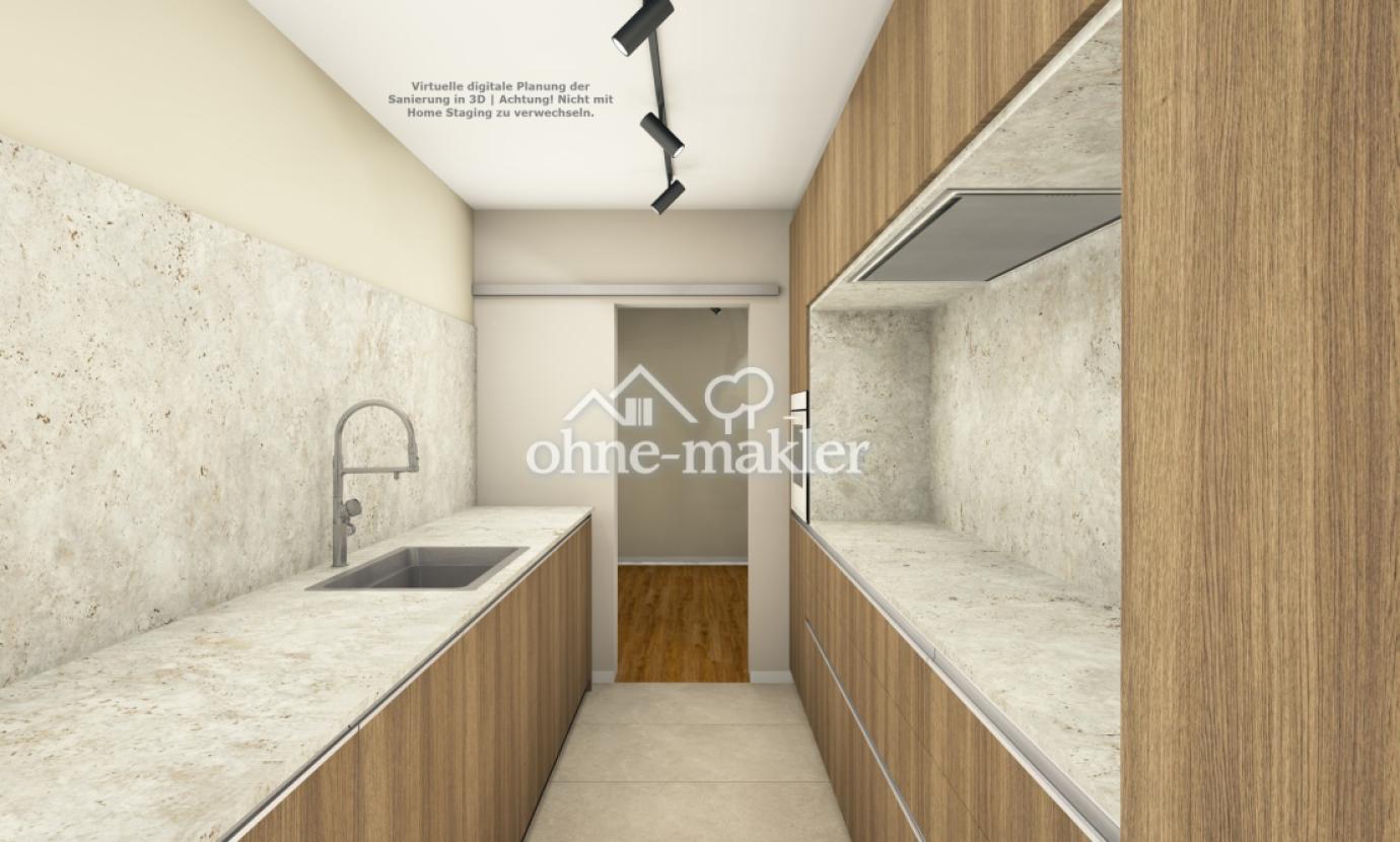 Küche mit viel Stauraum Visu