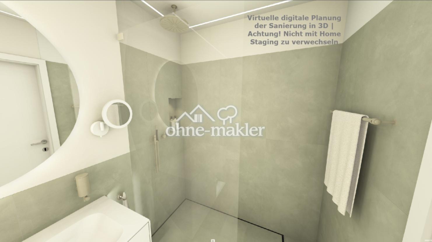 Modernes Duschbad (Planung)