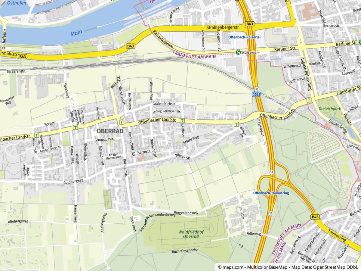 Geolyzer Kartenausschnitt