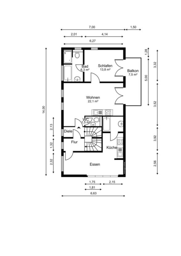 Bestand Obergeschoss