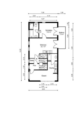 Bestand Obergeschoss