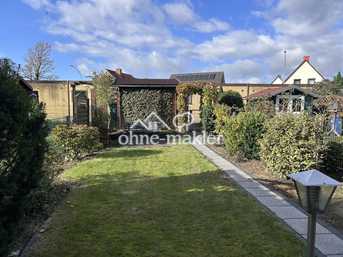 Blick auf die Garagenanlagen