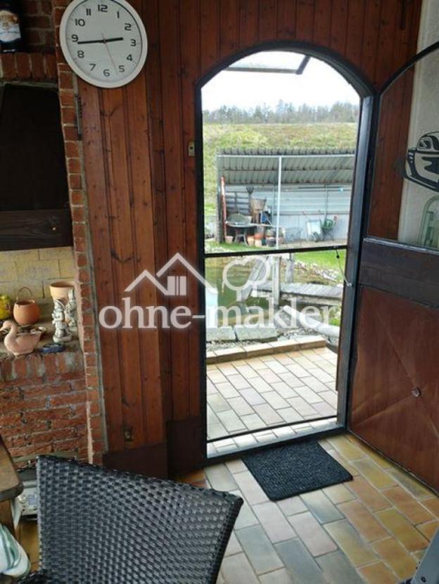 Wintergarten Zugang Teich