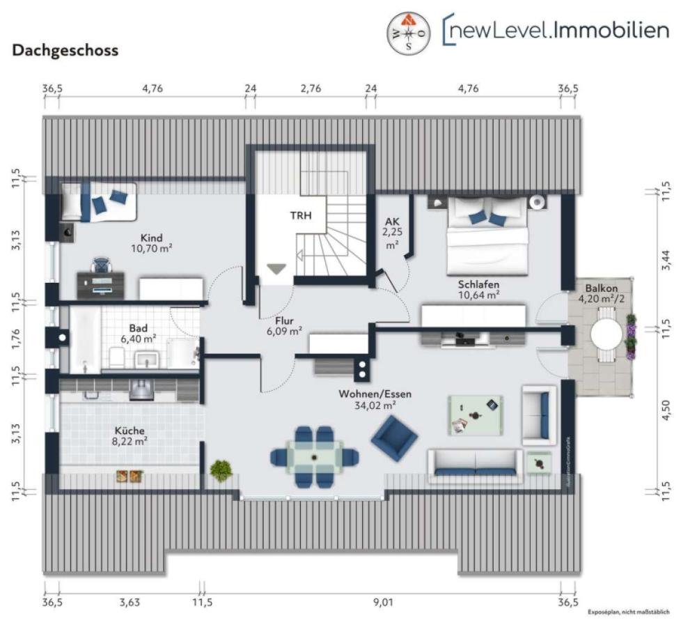 Grundriss - Dachgeschoss