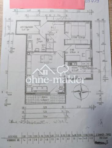 Grundriss der Wohnung 