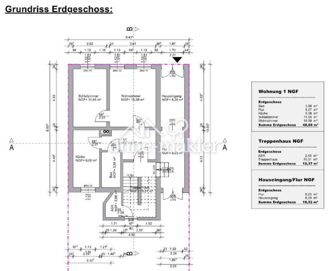 Grundriss Erdgeschoss