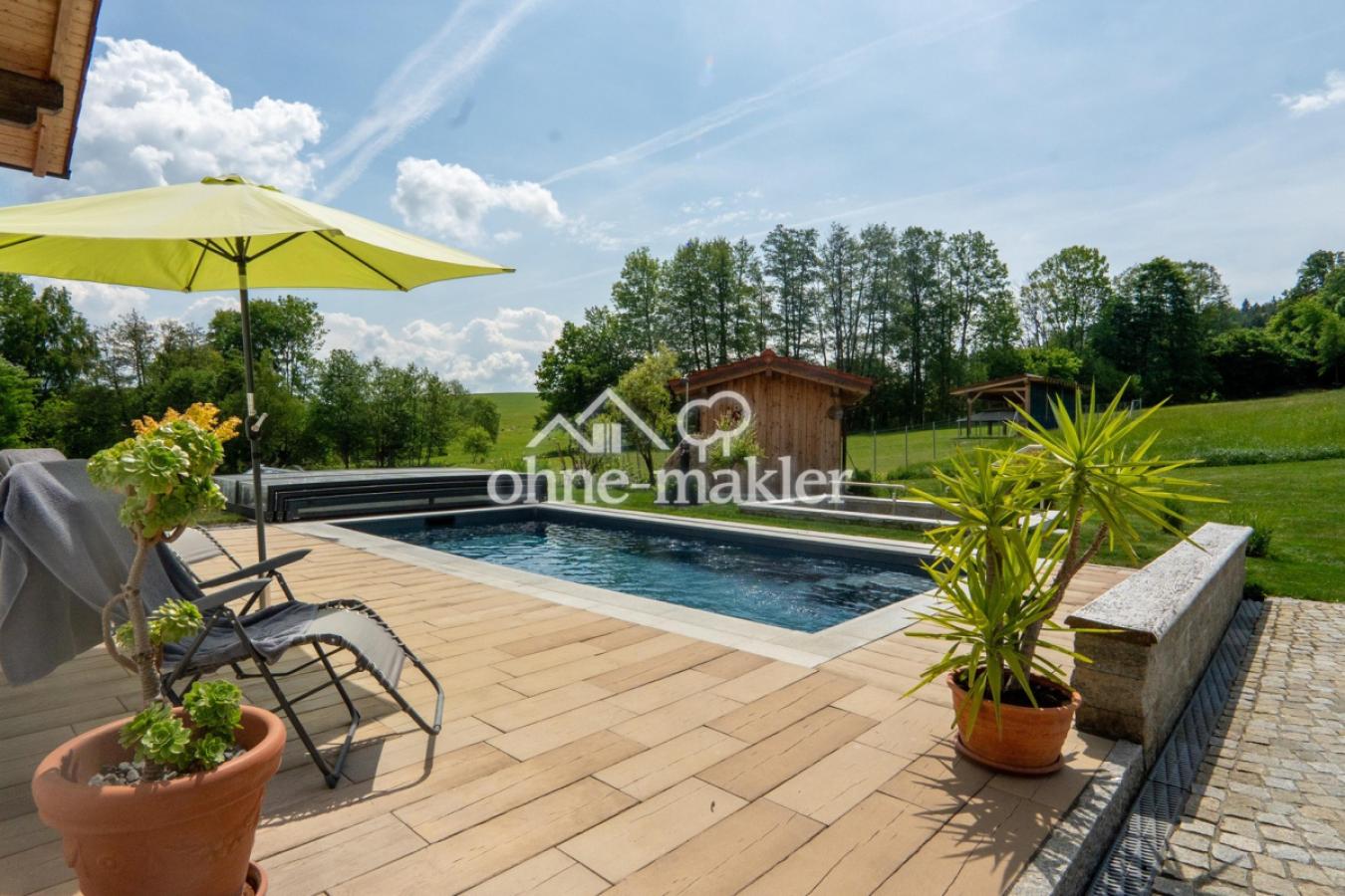 beheizbarer Außenpool