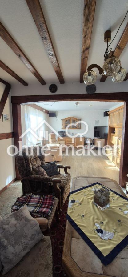 Blick aus der Sitzecke Wohnen 