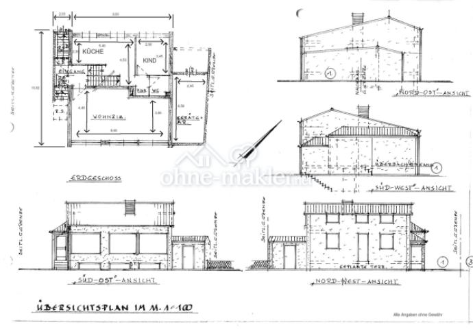 Bauplan Erdgeschoß