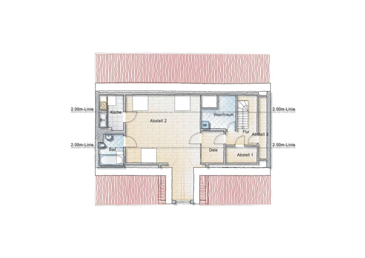 Grundriss Spitzboden