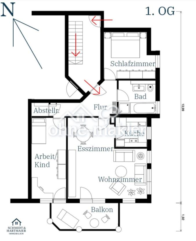 Grundriss Wohnung