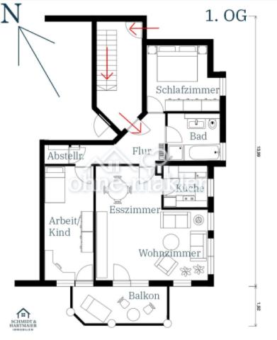 Grundriss Wohnung