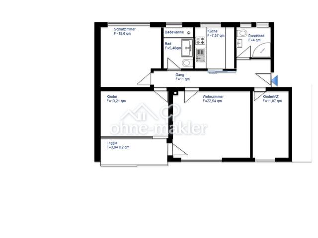 Illustrativer Grundriss 