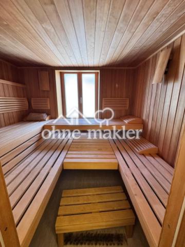 Badezimmer mit Sauna