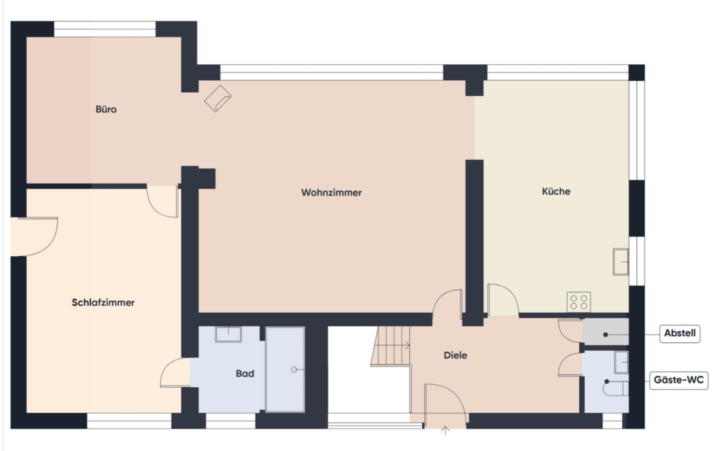 Darstellung Erdgeschoss