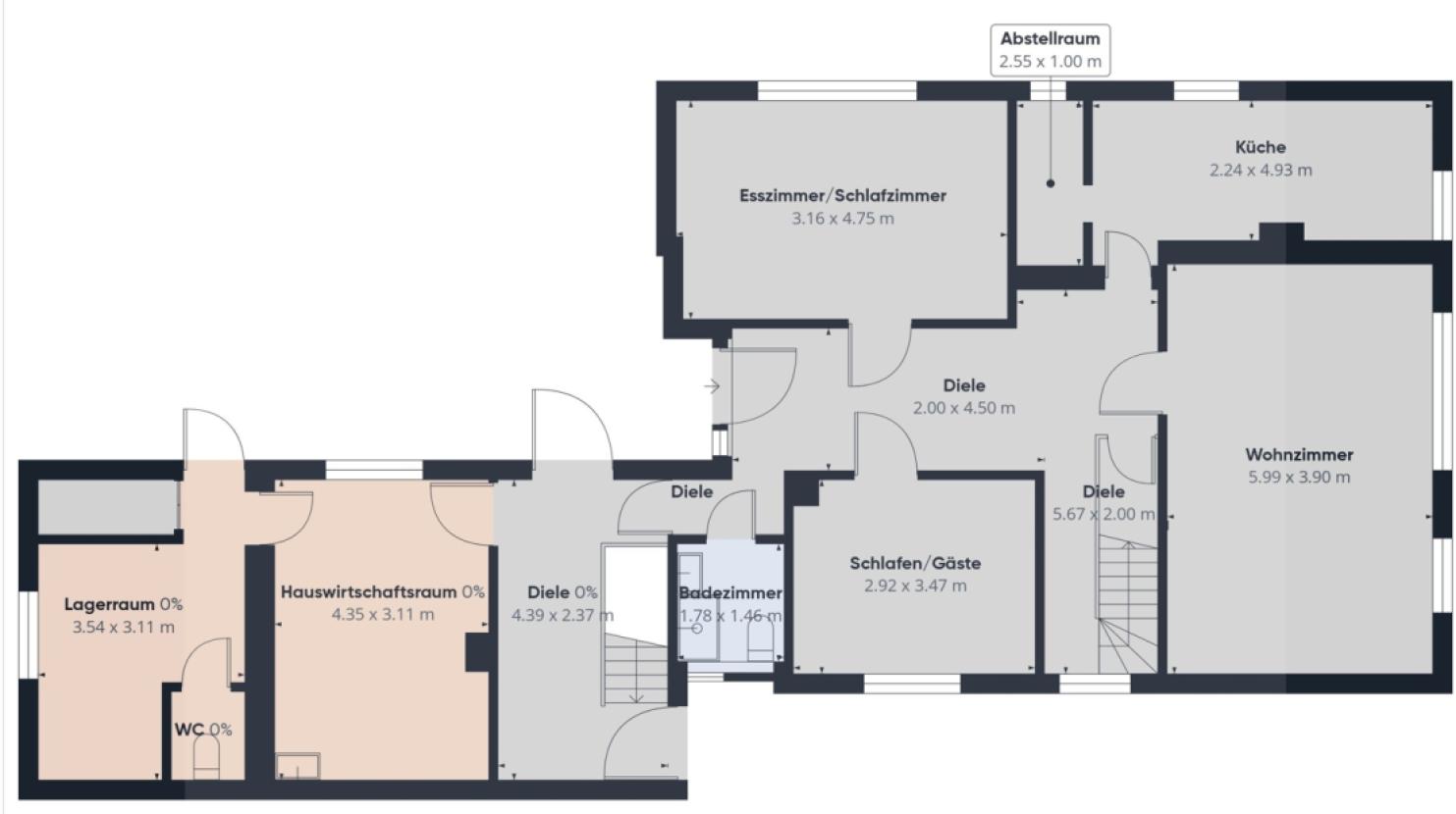 Darstellung Erdgeschoss