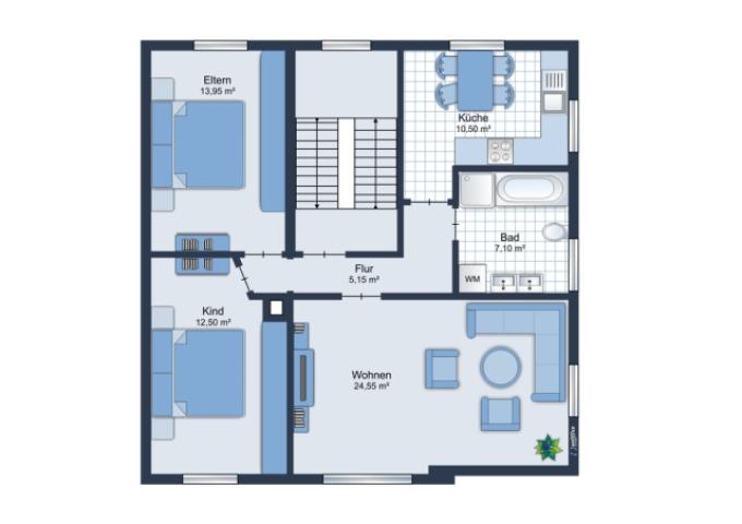 Grundriss Obergeschoss