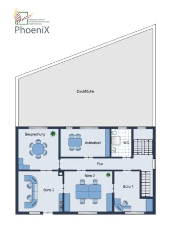 Grundriss Büroräume Gewerbe