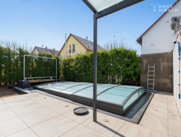 Überlaufpool beheizt