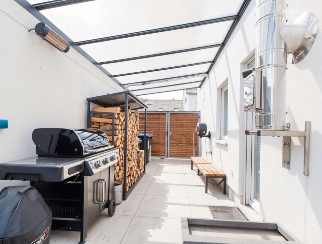 Überdachte Grillecke