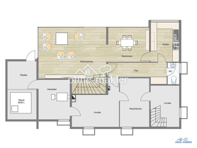 Kellergeschoss/Souterrain