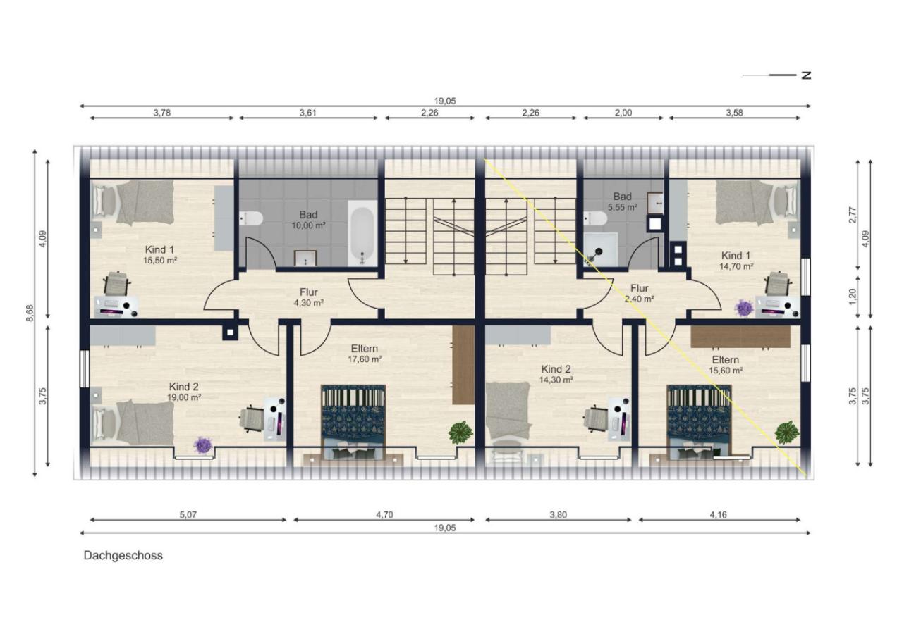 Grundrisse Dachgeschoss 